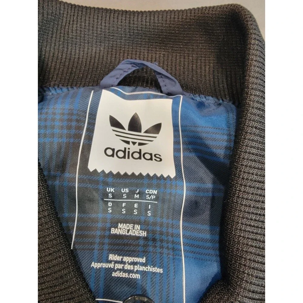 Adidas Originals Skateboarding Vest Blue Zip Up Trefoil Logo Mens Small 2017